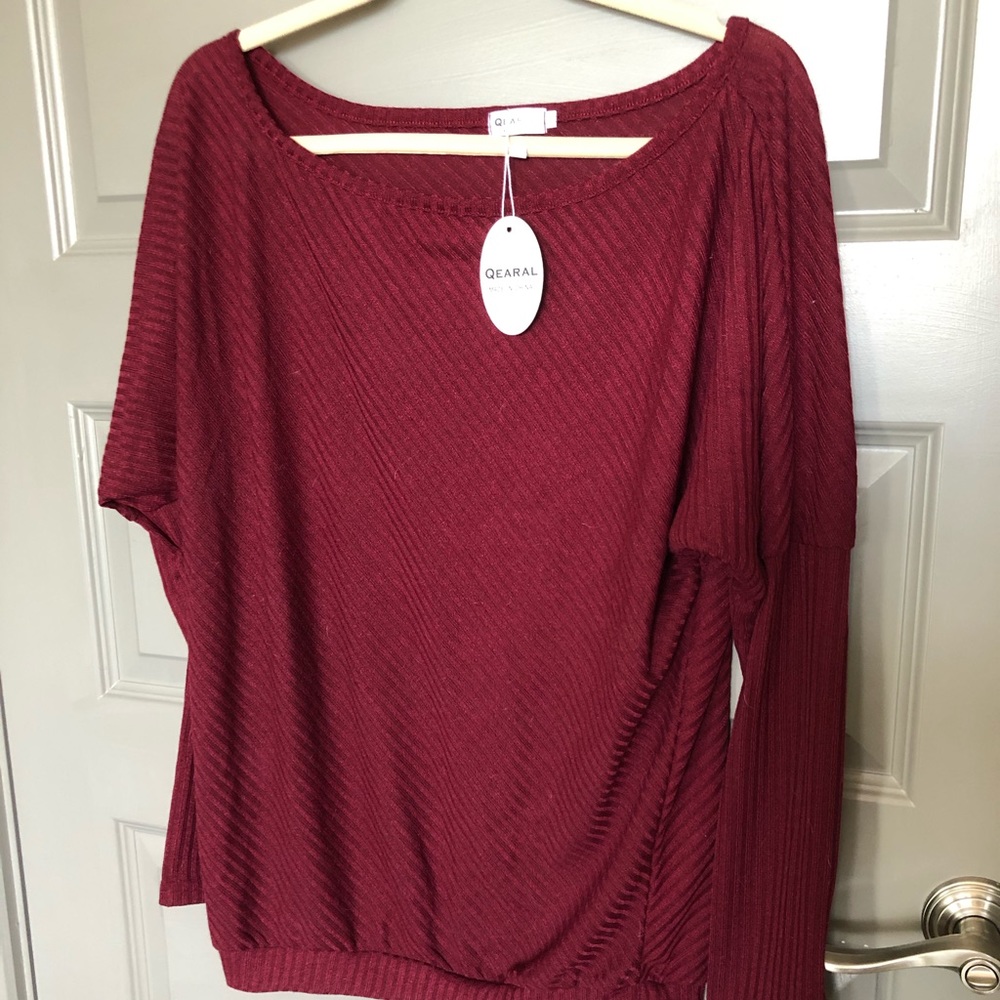 Red long sleeve shirt